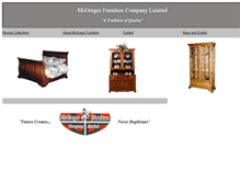Tablet Screenshot of mcgregorfurniture.ca